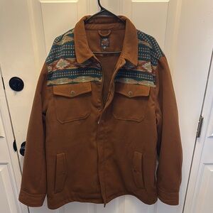 Brown Patterned Men's Jacket